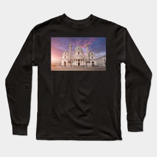 Saint Charles Church (Wiener Karlskirche) in Vienna, Austria Long Sleeve T-Shirt